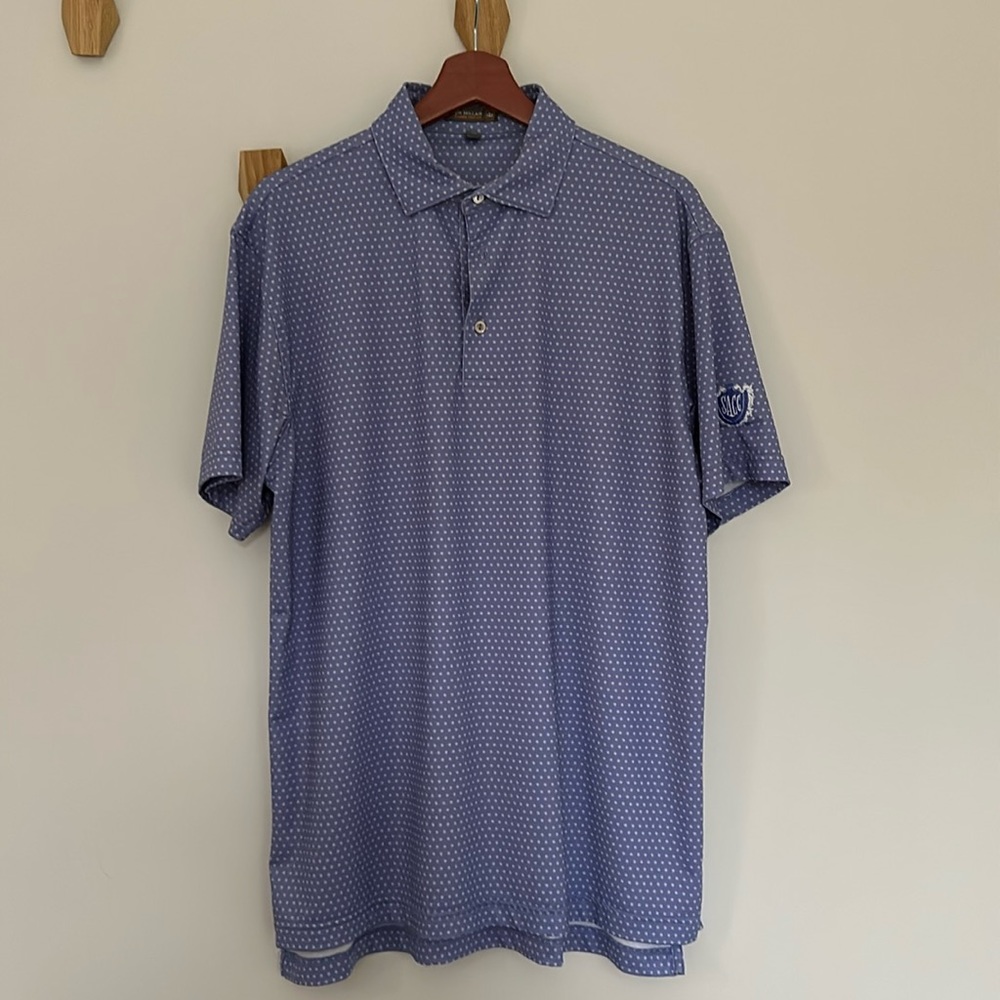 Peter Millar Summer Comfort Performance Golf Polo - San Antonio CC Logo - Size M